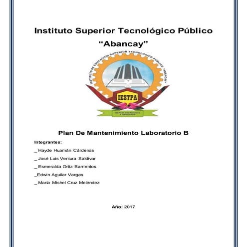 Plan mantenimiento " IESTPA" 2017