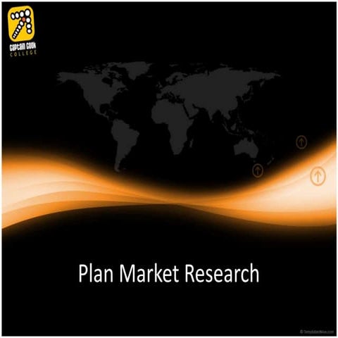 Plan market research