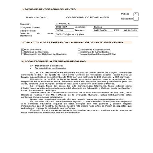 Plan mejora tic completo