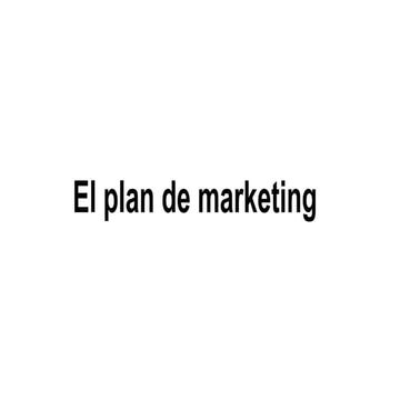 Plan mkt