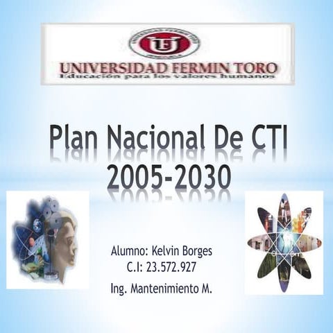 Plan nacional de cti 2005 2030