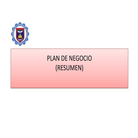 Plan negocio revisado