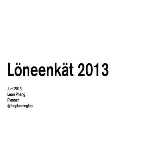 Planner löneenkät 2013