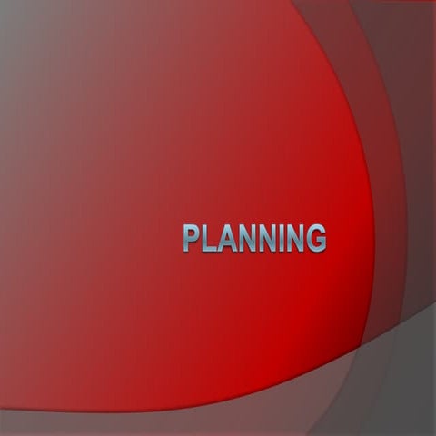 Planning 1