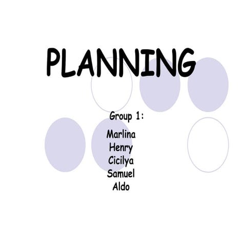 Planning