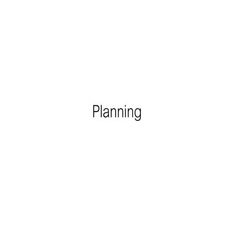 Planning