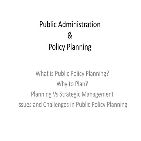 Planning Policy