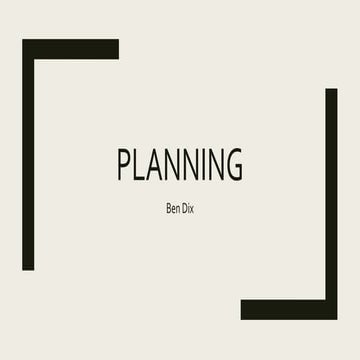 Planning