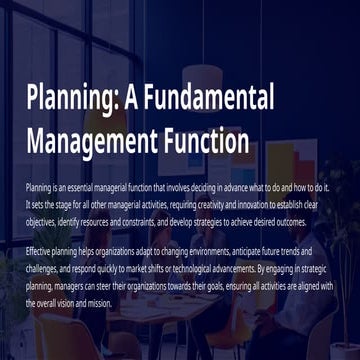 planning in management presentation .ppt