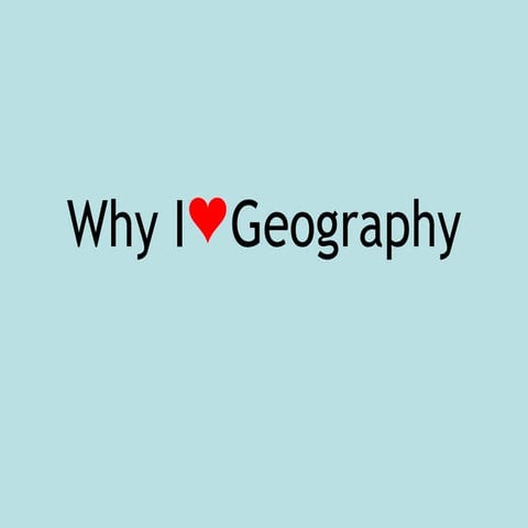 Planning a new Geography Curriculum