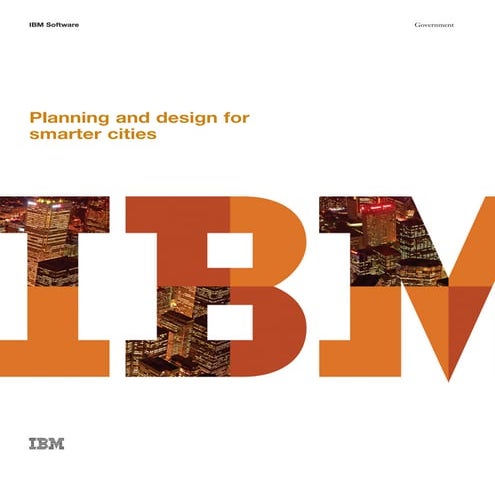 Planning and design for smarter cities