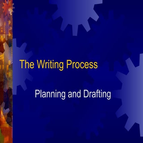 a writing ptocess: planning and drafting.ppt