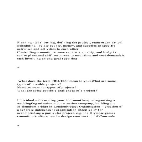 Planning - goal setting, defining the project, team .docx