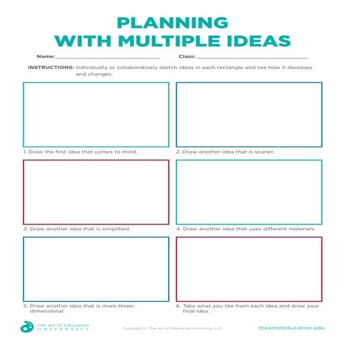 Planning with multiple ideas instruction