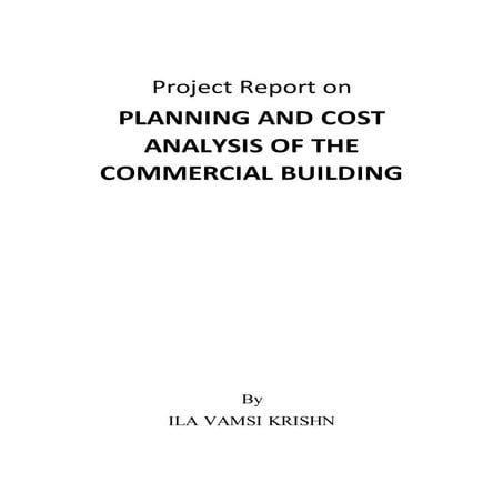 Planning and cost analysis of the commercial building