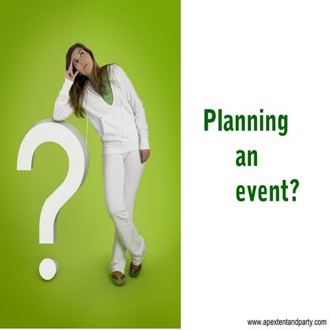 How to Plan an Event