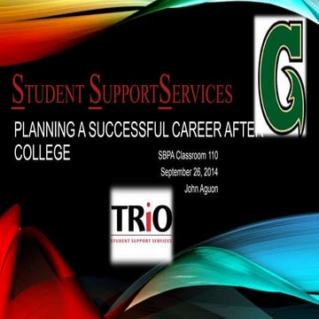 Planning a successfull carreer after college