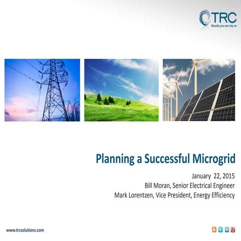 Planning a successful microgrid