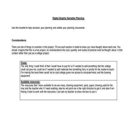 Planning booklet james horbury