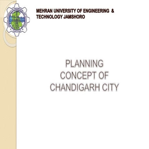 Planning concept of Chandigarh city.