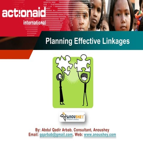 Planning Effective Linkages