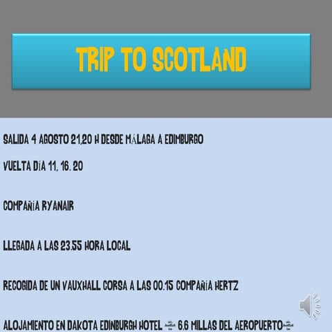 Planning escocia