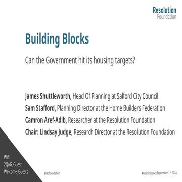 Building Blocks: Can the Government hit its housing targets?