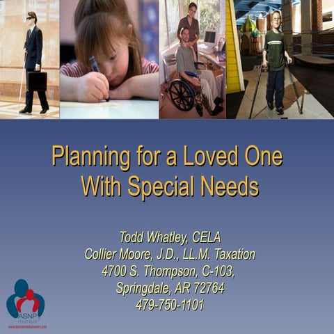 Planning For A Loved One With Special Needs