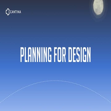 Planning For design