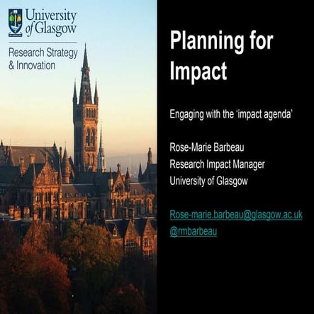 Planning for impact