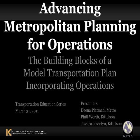 Planning for operations 3-31-2011