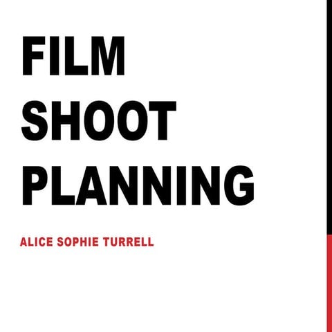 Shoot Plan