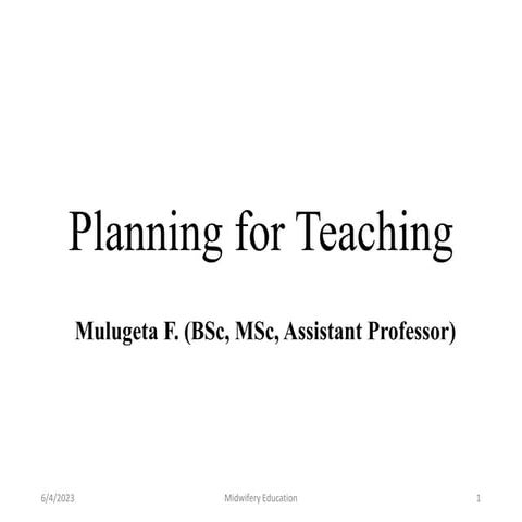 Planning for Teaching.pptx