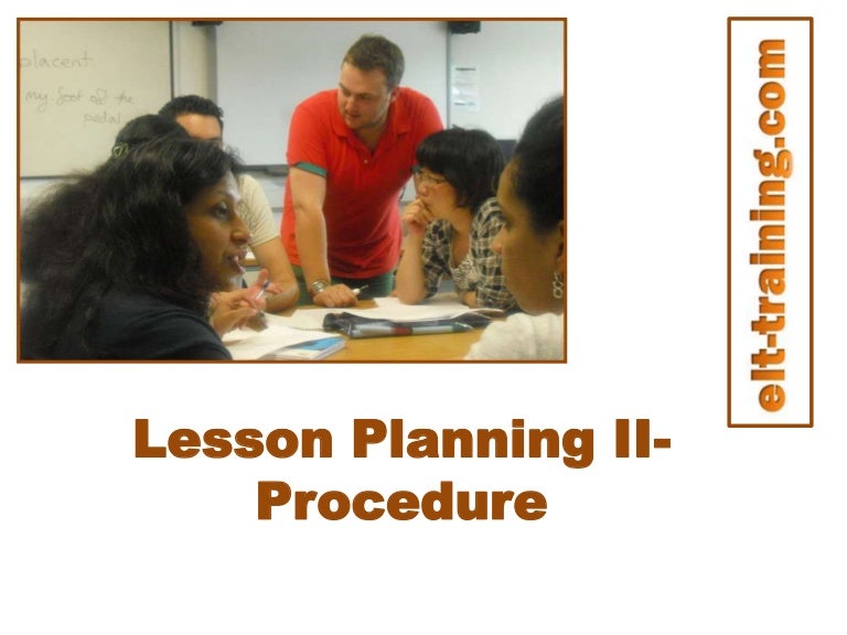 Lesson Planning II