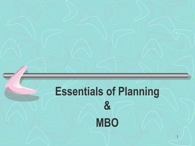 Planning & MBO.ppt
