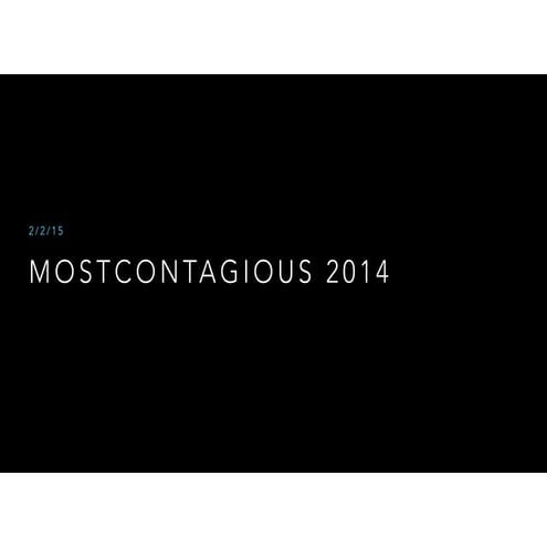 MostContagious 2014 Recap 