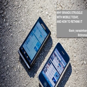 Rethinking mobile for brands- Planningness 2010