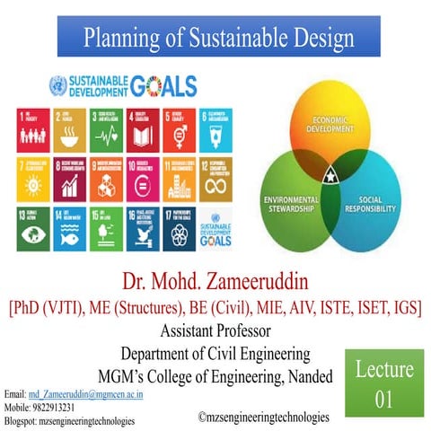 Planning of sustainable design (unit 1)
