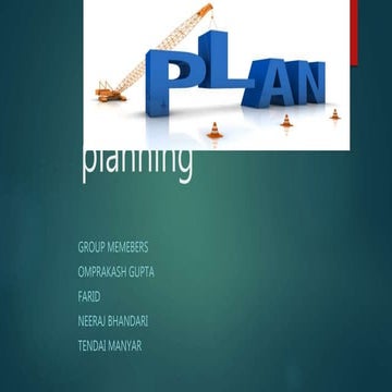 Introduction to Planning by Neeraj Bhandari (Surkhet,Nepal)