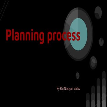 Planning process