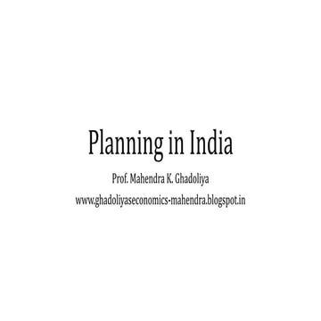 Planning process in india   copy