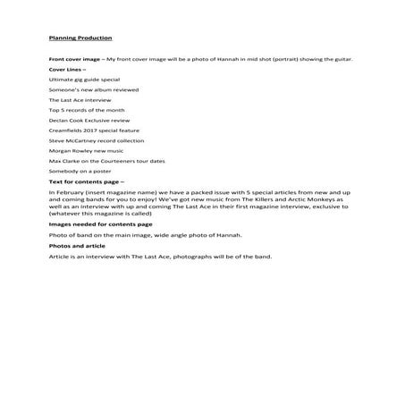 Planning production pdf