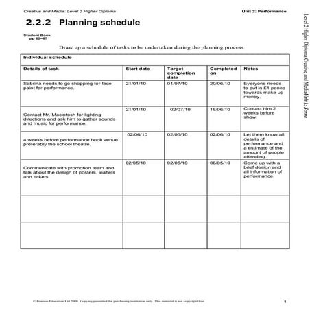 2.2.2 - Planning schedule | PDF