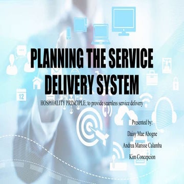 Planning service delivery system