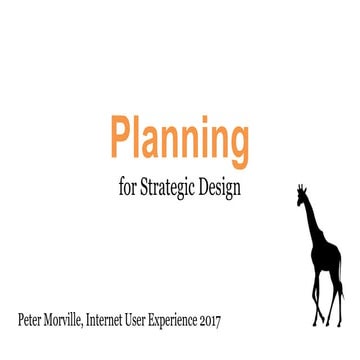 Planning for Strategic Design