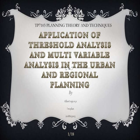 Threshold and Multivariate Analysis