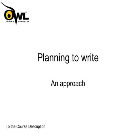 How to Start Writing a Creative Text.ppt