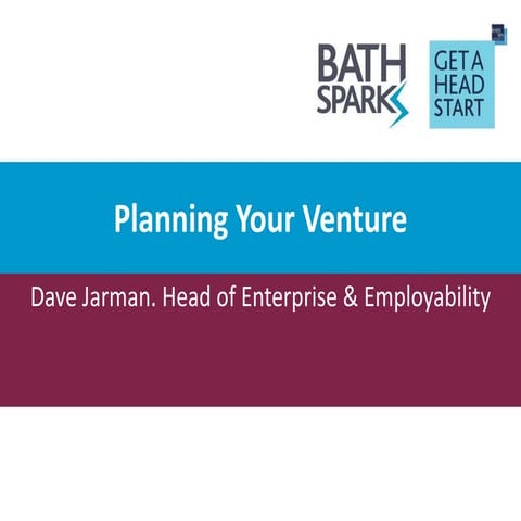 Planning your venture