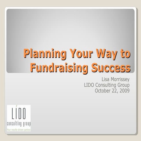 Planning Your Way To Fundraising Success