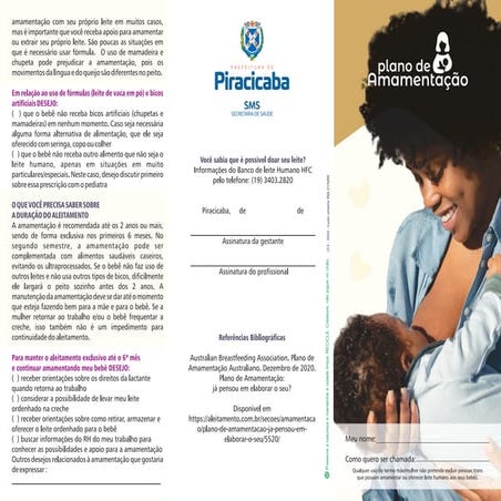 Nova edição atualizada - PLANO de AMAMENTAÇÃO: gestante e seu companheiro(a) já pensou no seu?